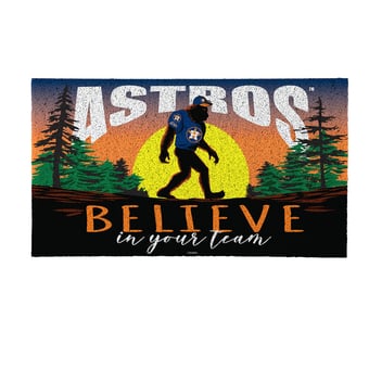 Houston Astros 28" x 16" Bigfoot Believe in Your Team Turf Door Mat