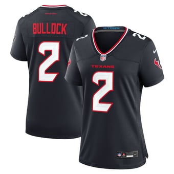 Women's Nike Calen Bullock  Navy Houston Texans Team Game Jersey