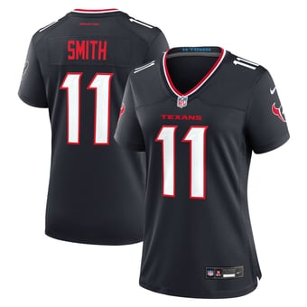 Women's Nike Tremon Smith Navy Houston Texans Team Game Jersey