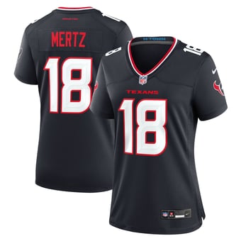 Women's Nike Graham Mertz  Navy Houston Texans Team Game Jersey