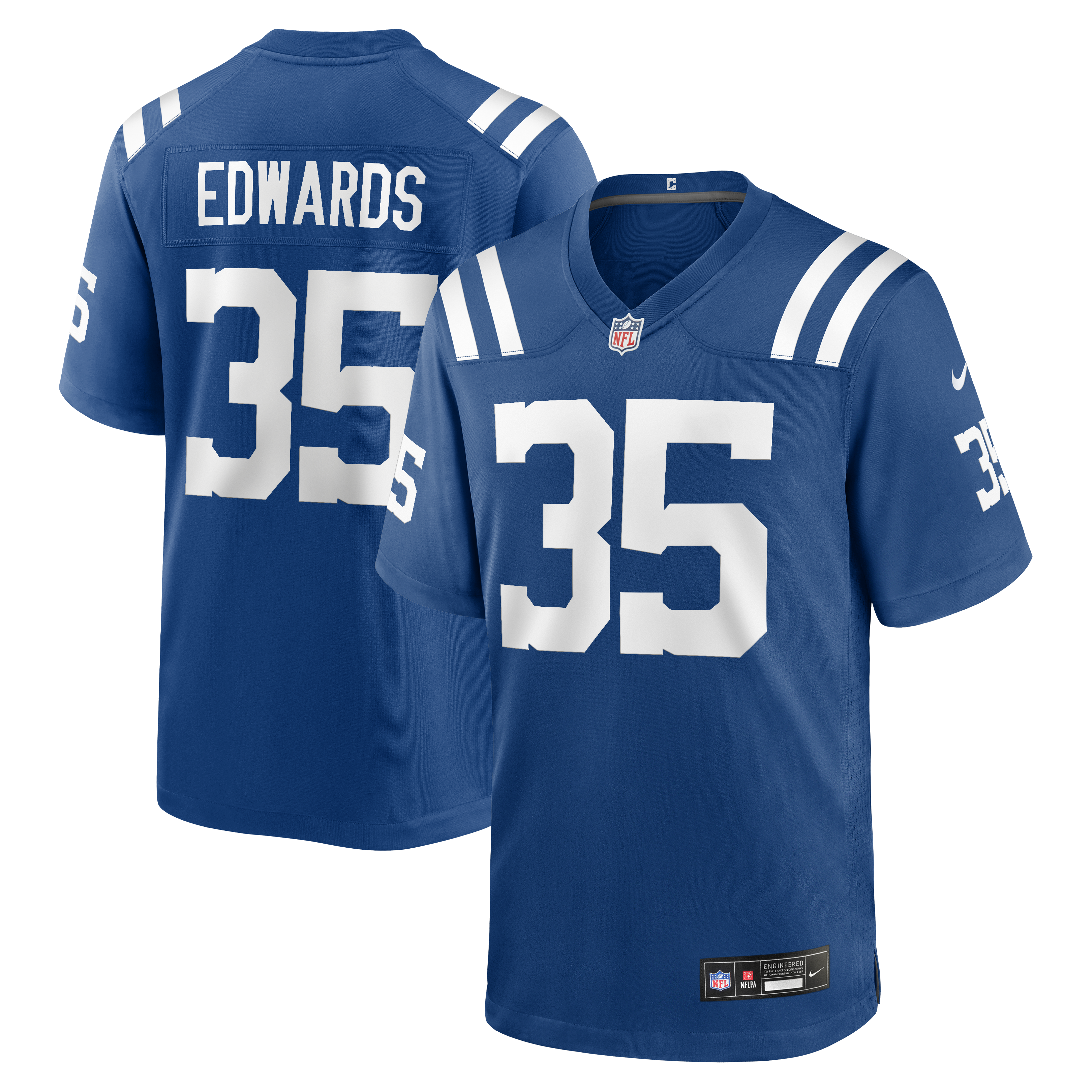 Men's Nike Johnathan Edwards Royal Indianapolis Colts Team Game Jersey