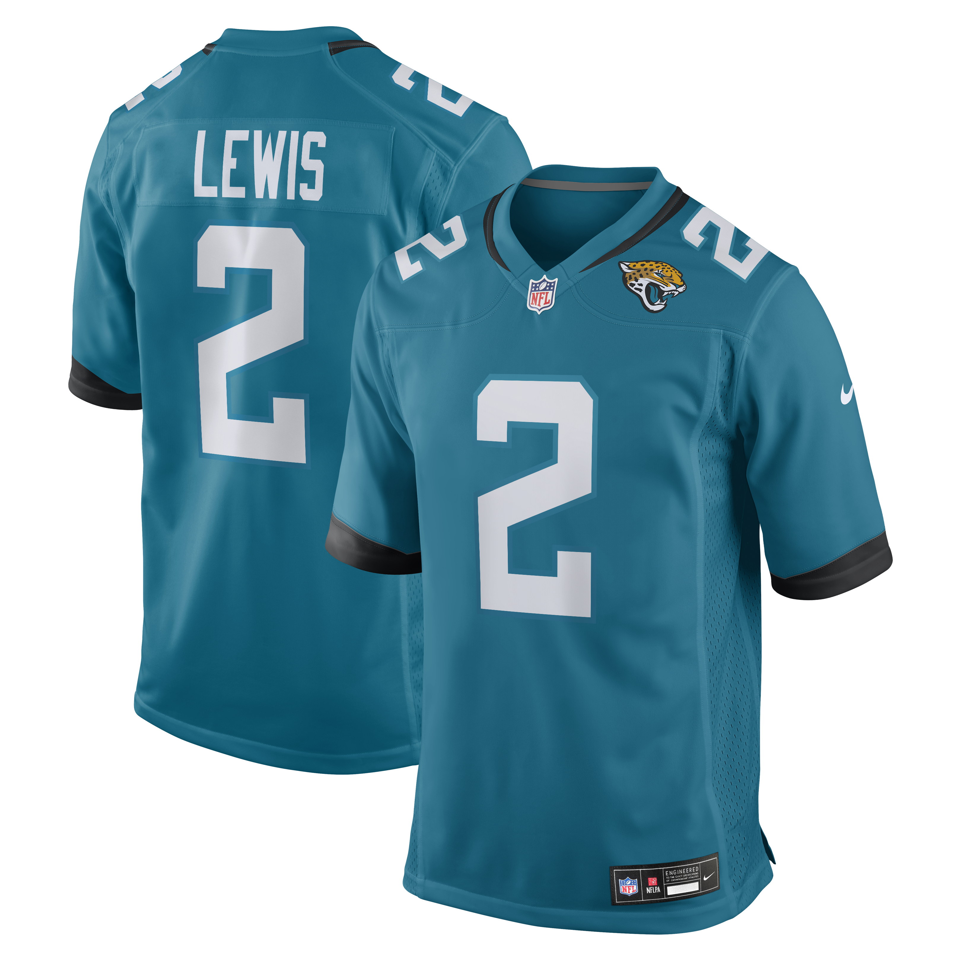 Men's Nike Jourdan Lewis  Teal Jacksonville Jaguars Team Game Jersey