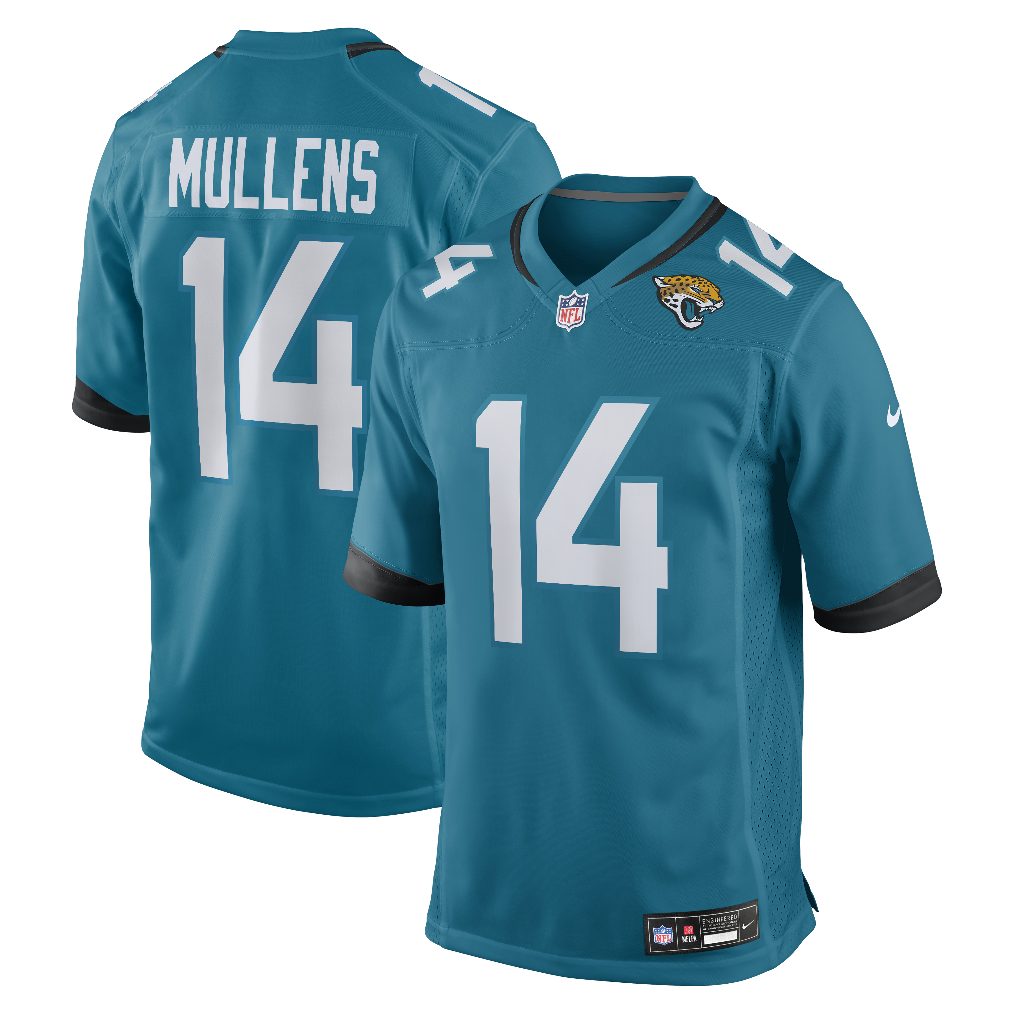 Men's Nike Nick Mullens Teal Jacksonville Jaguars Team Game Jersey