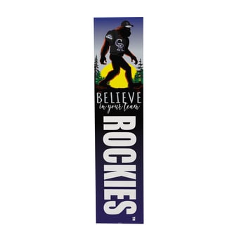 "Colorado Rockies 46"" x 11"" Bigfoot Believe in Yourself Porch Leaner Wood Sign"