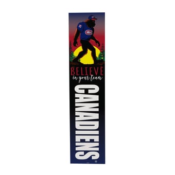 "Montreal Canadiens 46"" x 11"" Bigfoot Believe in Yourself Porch Leaner Wood Sign"