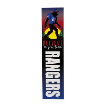"New York Rangers 46"" x 11"" Bigfoot Believe in Yourself Porch Leaner Wood Sign"