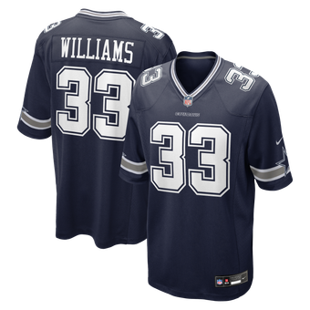 Men's Nike Javonte Williams Navy Dallas Cowboys Team Game Jersey
