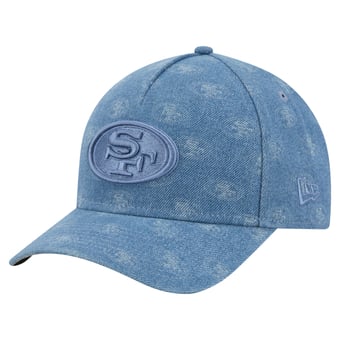 Women's New Era  Denim San Francisco 49ers A-Frame 9FORTY Adjustable Hat