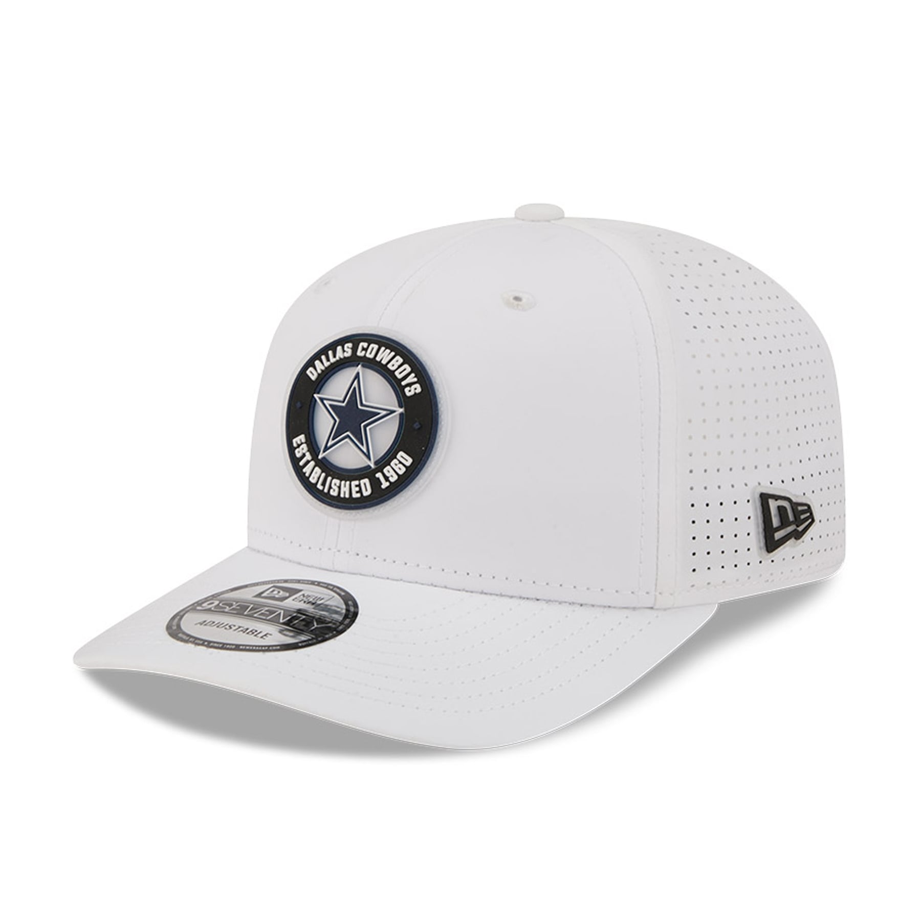Men’s New Era White Dallas Cowboys COOLERA 9SEVENTY Adjustable Hat