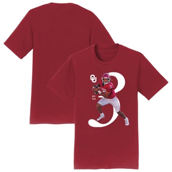 Unisex Michael Hawkins Crimson Oklahoma Sooners Breakthrough Series NIL T-Shirt