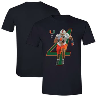 Unisex Rueben Bain Black Miami Hurricanes Breakthrough Series NIL T-Shirt