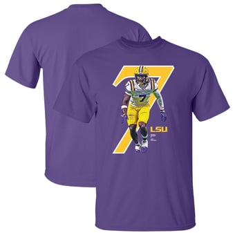 Unisex Harold Perkins Jr Purple LSU Tigers Breakthrough Series NIL T-Shirt
