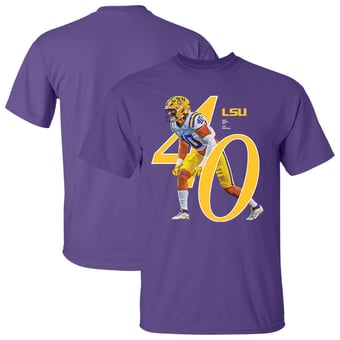 Unisex Whit Weeks Purple LSU Tigers Breakthrough Series NIL T-Shirt