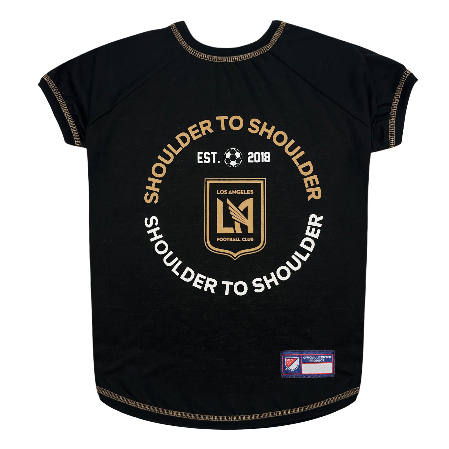 Black LAFC Pet T-Shirt