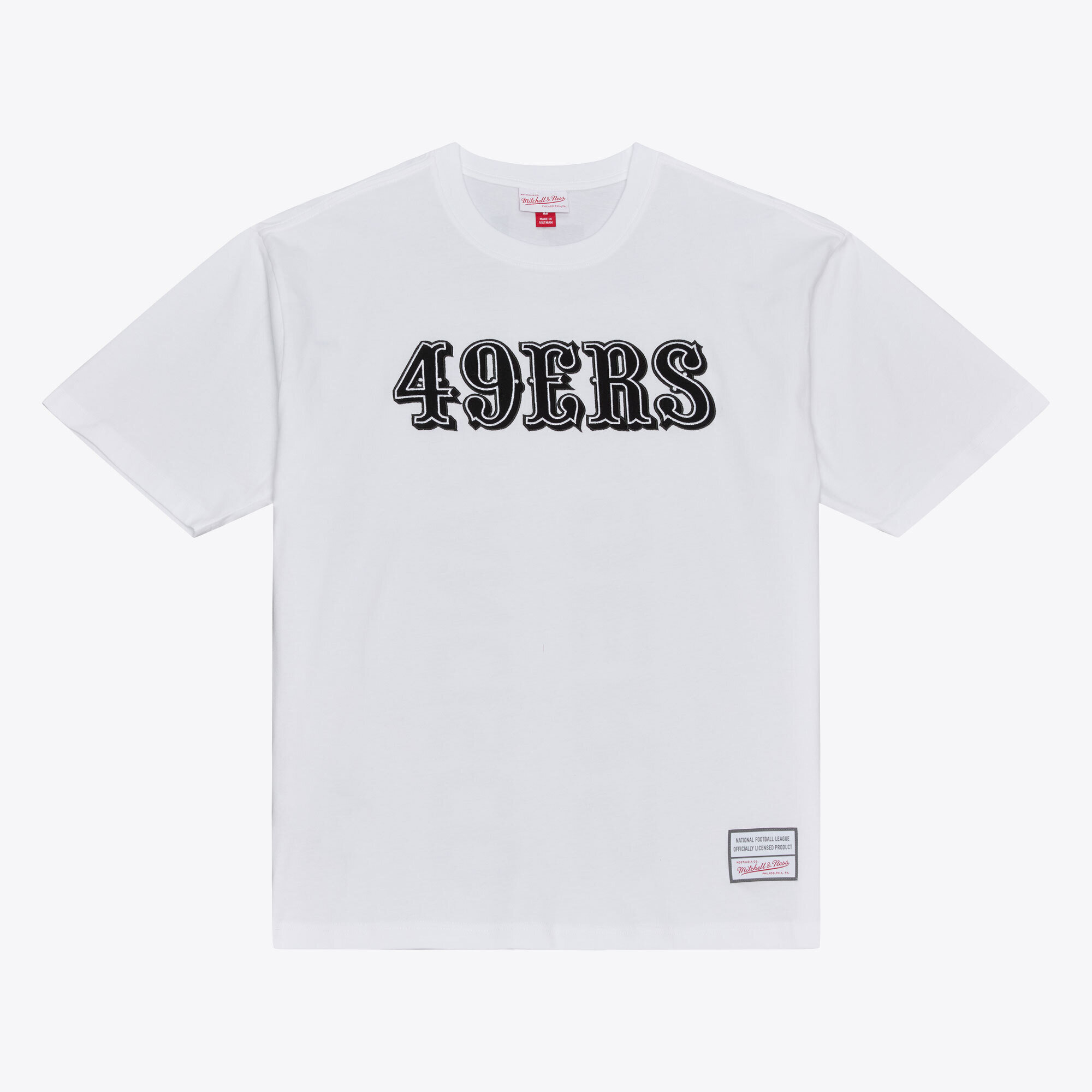 Men's Mitchell & Ness White San Francisco 49ers Monochrome T-Shirt