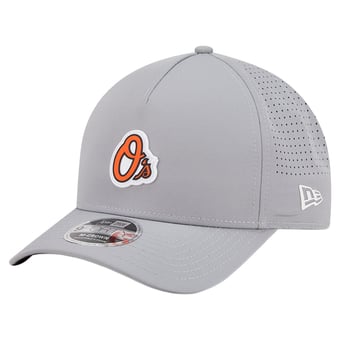 Men's New Era  Gray Baltimore Orioles Micro Logo 9FORTY M-Crown A-Frame Adjustable Hat