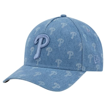 Unisex New Era  Denim Philadelphia Phillies A-Frame 9FORTY Adjustable Hat