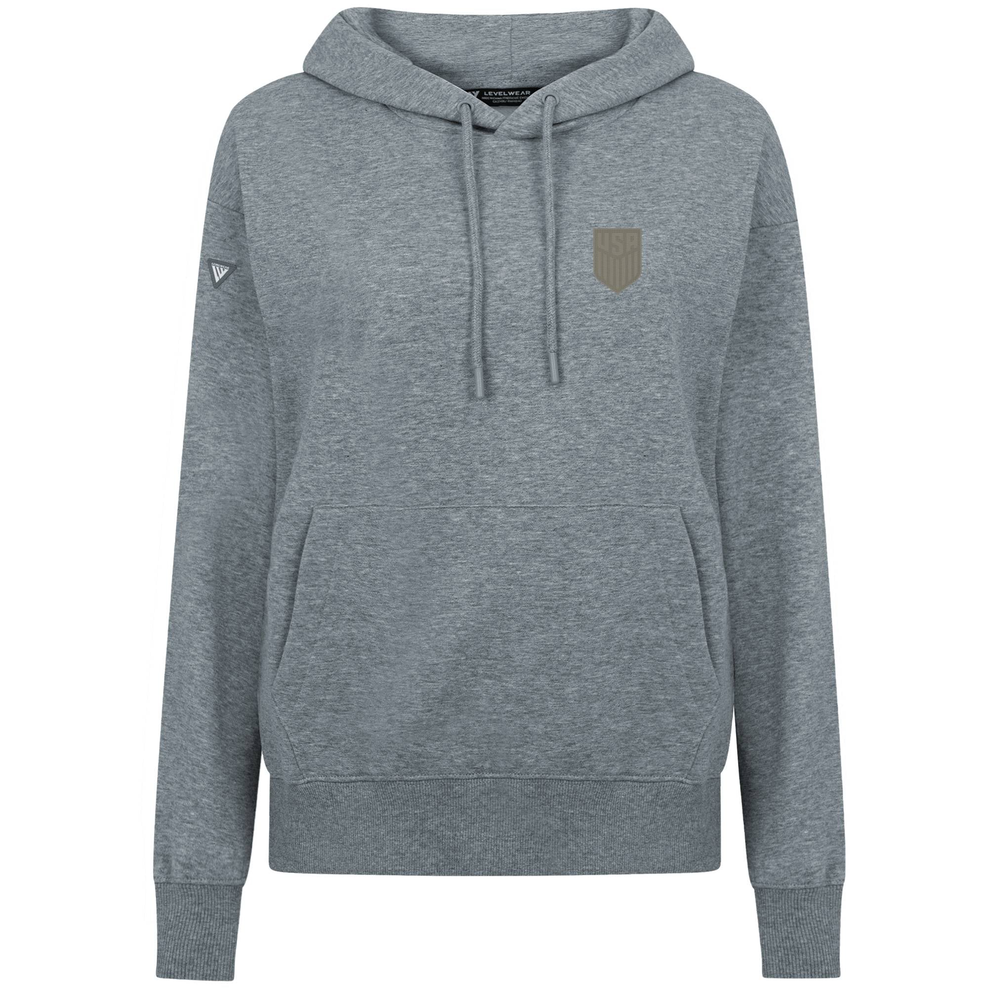Women's Levelwear Gray USMNT Adorn Copper Hoodie