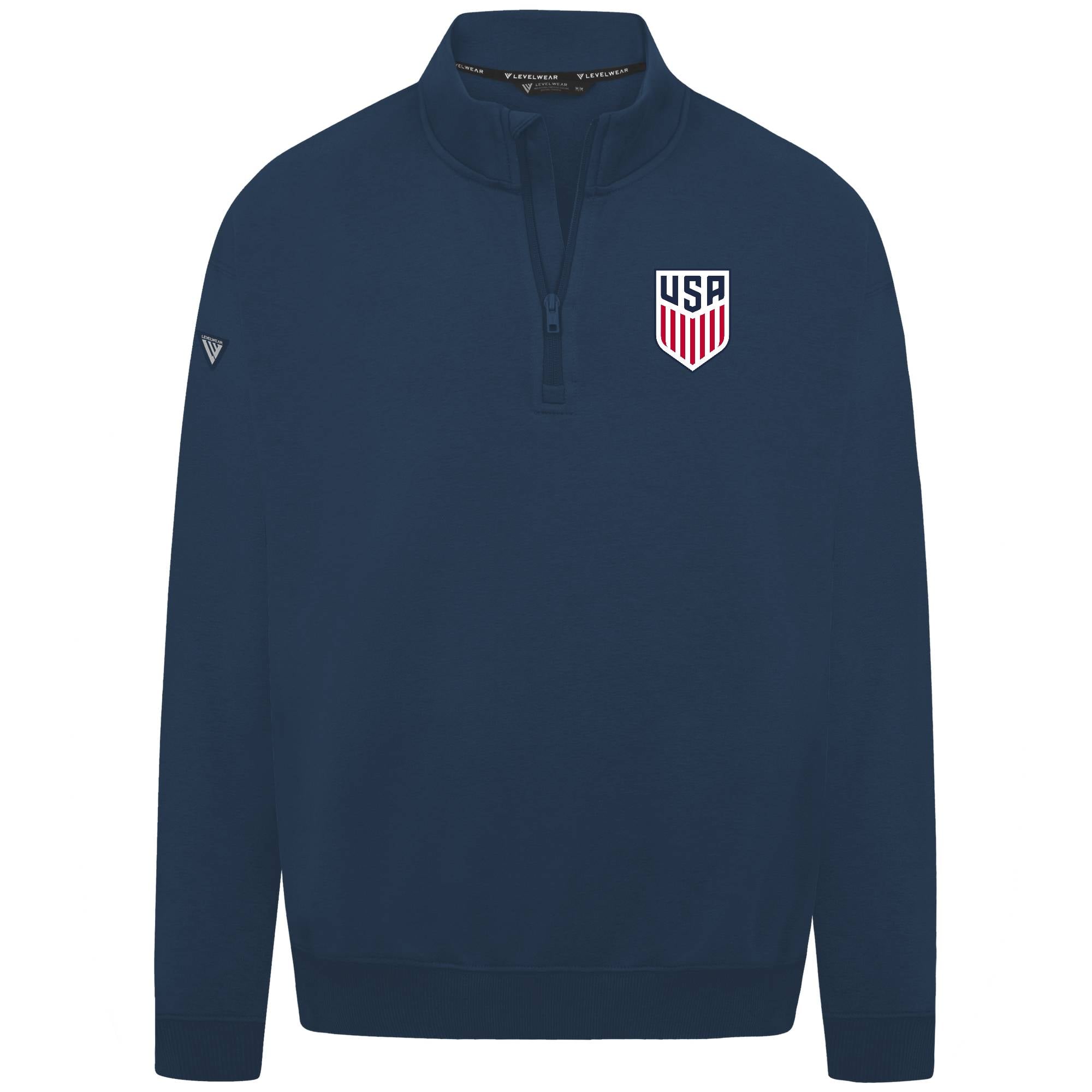 Men's Levelwear Navy USMNT Murray Quarter-Zip Sweatshirt