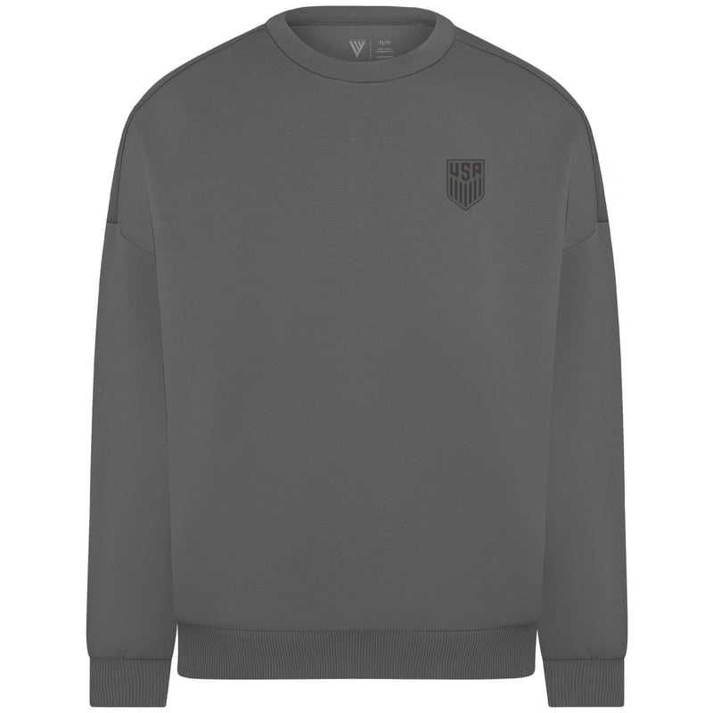 Men's Levelwear Gray USMNT Luxe Signature Tri-Blend Sweatshirt