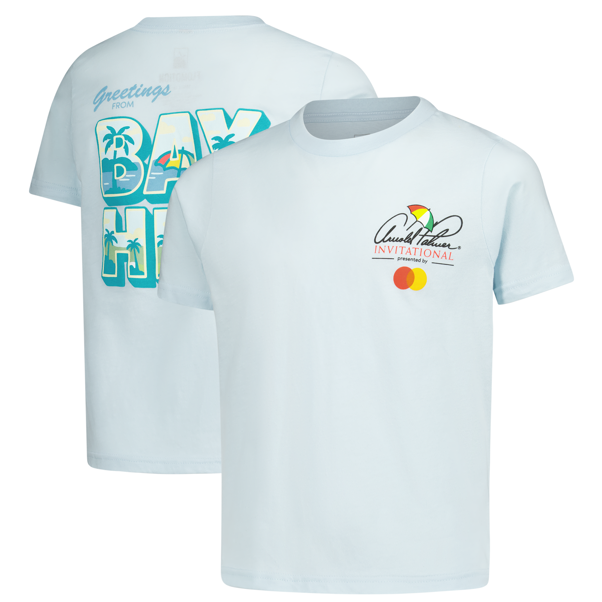 Youth Flomotion Light Blue Arnold Palmer Invitational Greetings from Bay Hill T-Shirt Youth Flomotion Light Blue Arnold Palmer Invitational Greetings from Bay Hill T-Shirt