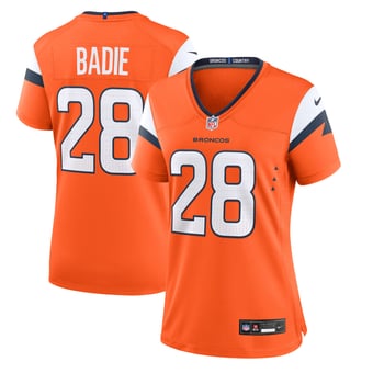 Women's Nike Tyler Badie  Orange Denver Broncos Team Game Jersey