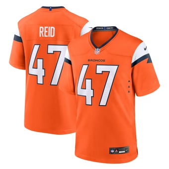 Men's Nike Karene Reid  Orange Denver Broncos Team Game Jersey
