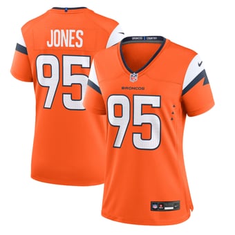 Women's Nike Sai'vion Jones  Orange Denver Broncos Team Game Jersey