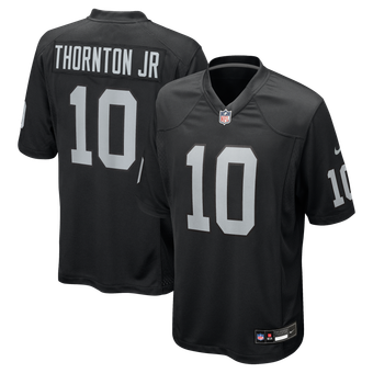 Men's Nike Dont'e Thornton Jr.  Black Las Vegas Raiders Team Game Jersey