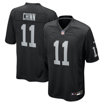 Men's Nike Jeremy Chinn  Black Las Vegas Raiders Team Game Jersey