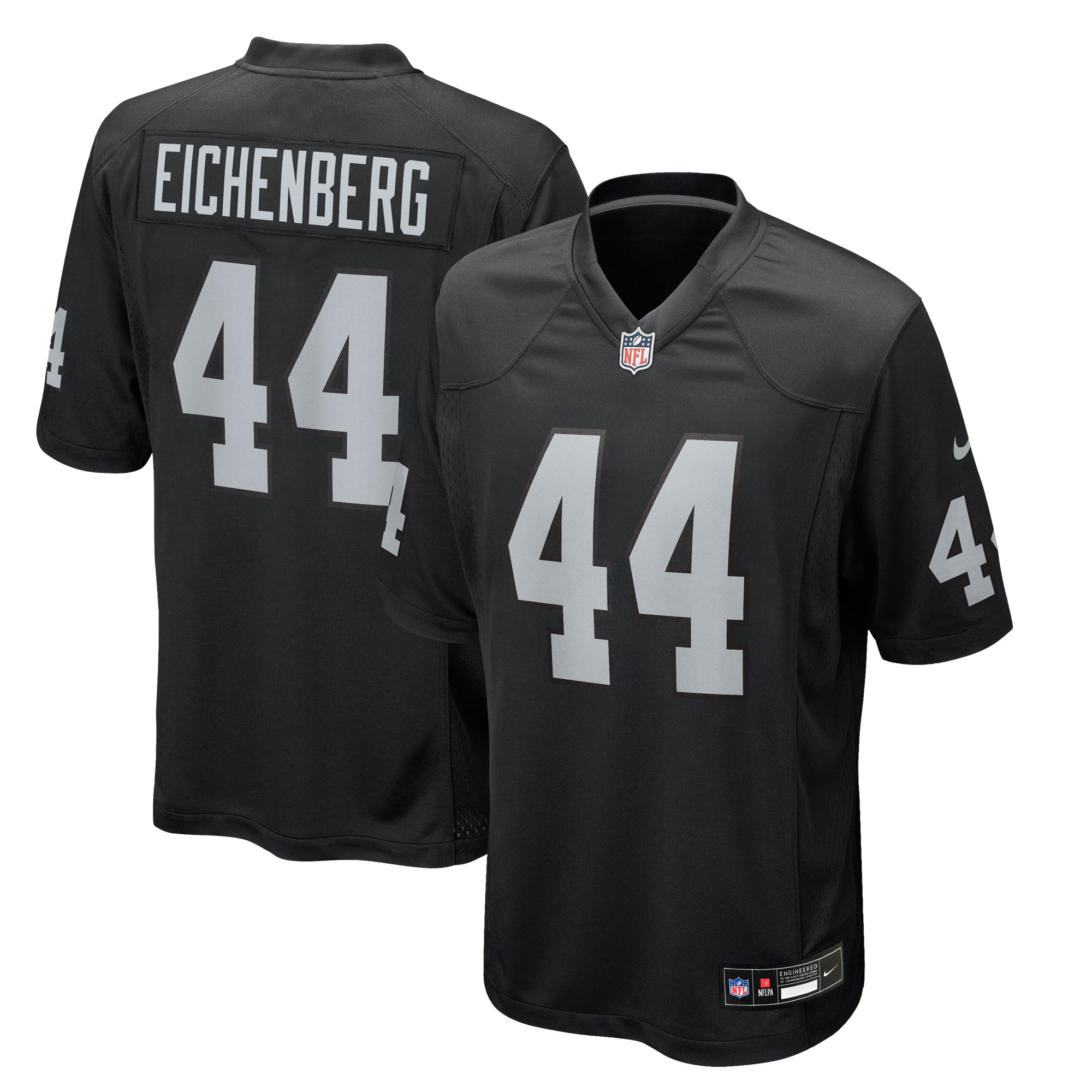 Men's Nike Tommy Eichenberg  Black Las Vegas Raiders Team Game Jersey