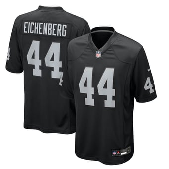 Men's Nike Tommy Eichenberg  Black Las Vegas Raiders Team Game Jersey