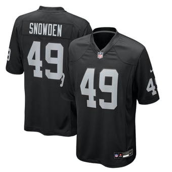 Men's Nike Charles Snowden  Black Las Vegas Raiders Team Game Jersey