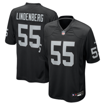 Men's Nike Cody Lindenberg  Black Las Vegas Raiders Team Game Jersey
