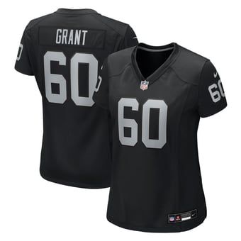 Women's Nike Charles Grant  Black Las Vegas Raiders Team Game Jersey