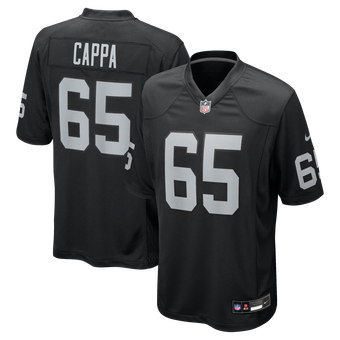 Men's Nike Alex Cappa  Black Las Vegas Raiders Team Game Jersey