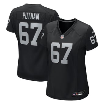Women's Nike Will Putnam  Black Las Vegas Raiders Team Game Jersey
