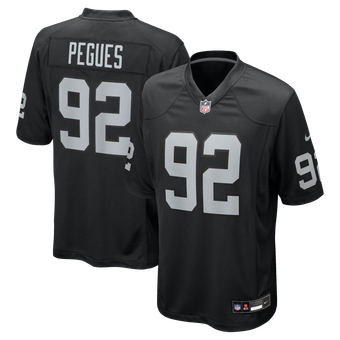 Men's Nike JJ Pegues  Black Las Vegas Raiders Team Game Jersey