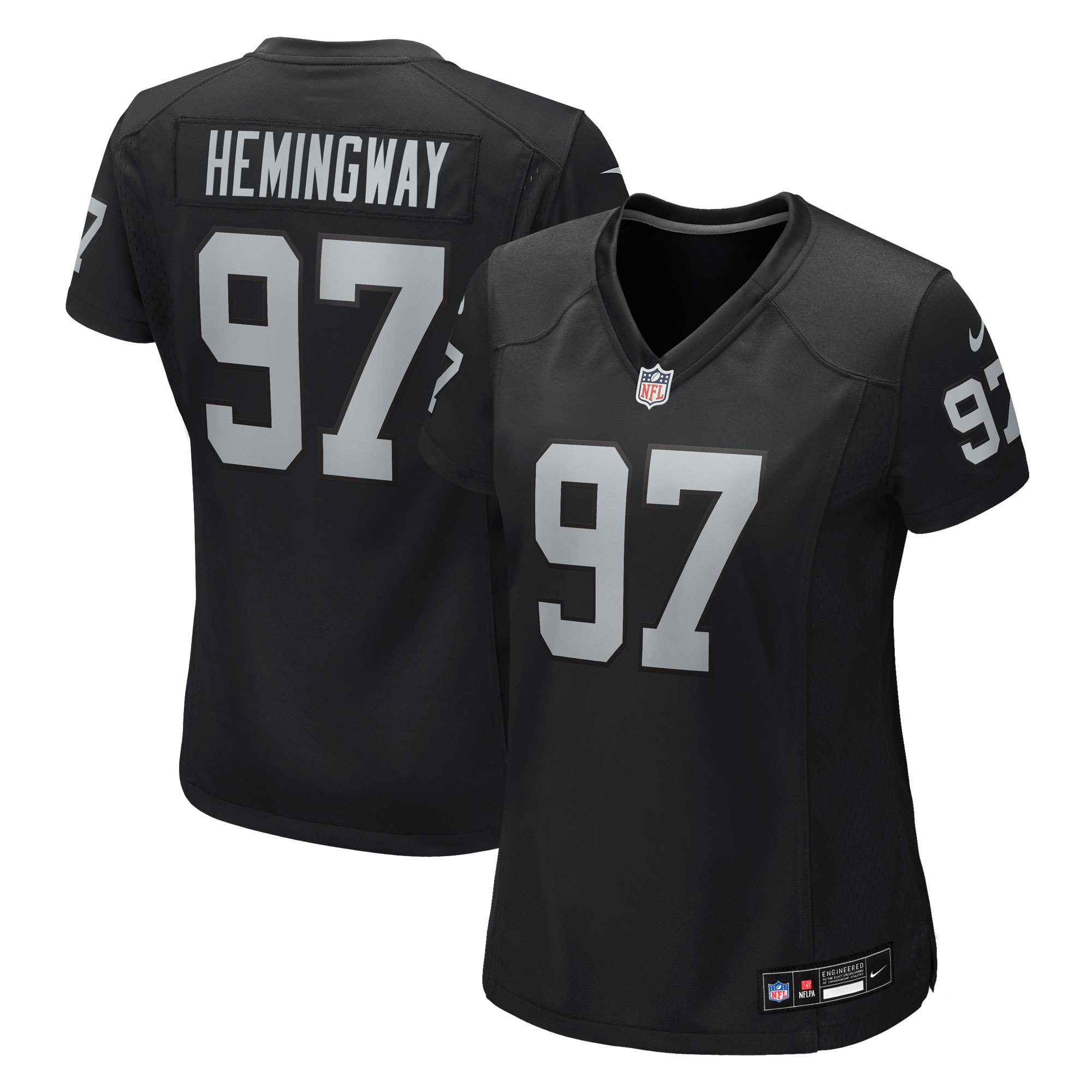 Women's Nike Tonka Hemingway Black Las Vegas Raiders Team Game Jersey
