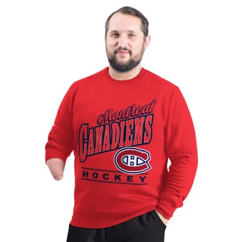 Men's G-III Sports by Carl Banks  Red Montreal Canadiens Adaptive Headliner Fleece Sweatshirt