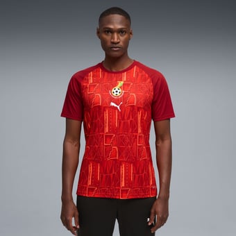 Men's Puma Crimson Ghana National Team 2026 Pre-Match Top