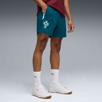 Men's Puma Navy Portugal National Team PumaTech Relaxed Woven Shorts