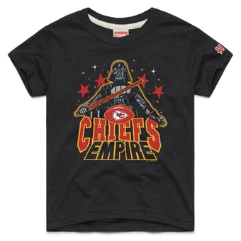 Youth Homage Black Kansas City Chiefs Star Wars x NFL Tri-Blend T-Shirt