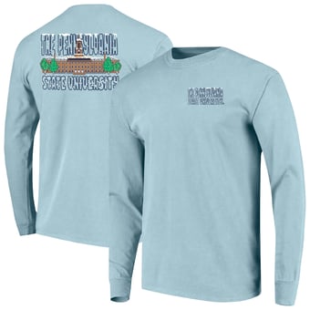 Men's Image One Light Blue Penn State Nittany Lions Frosted Dreams Comfort Colors Long Sleeve T-Shirt
