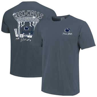 Men's Navy Penn State Nittany Lions Deck the Halls Comfort Colors T-Shirt