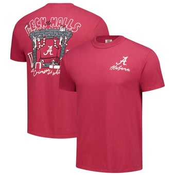 Men's Crimson Alabama Crimson Tide Deck the Halls Comfort Colors T-Shirt