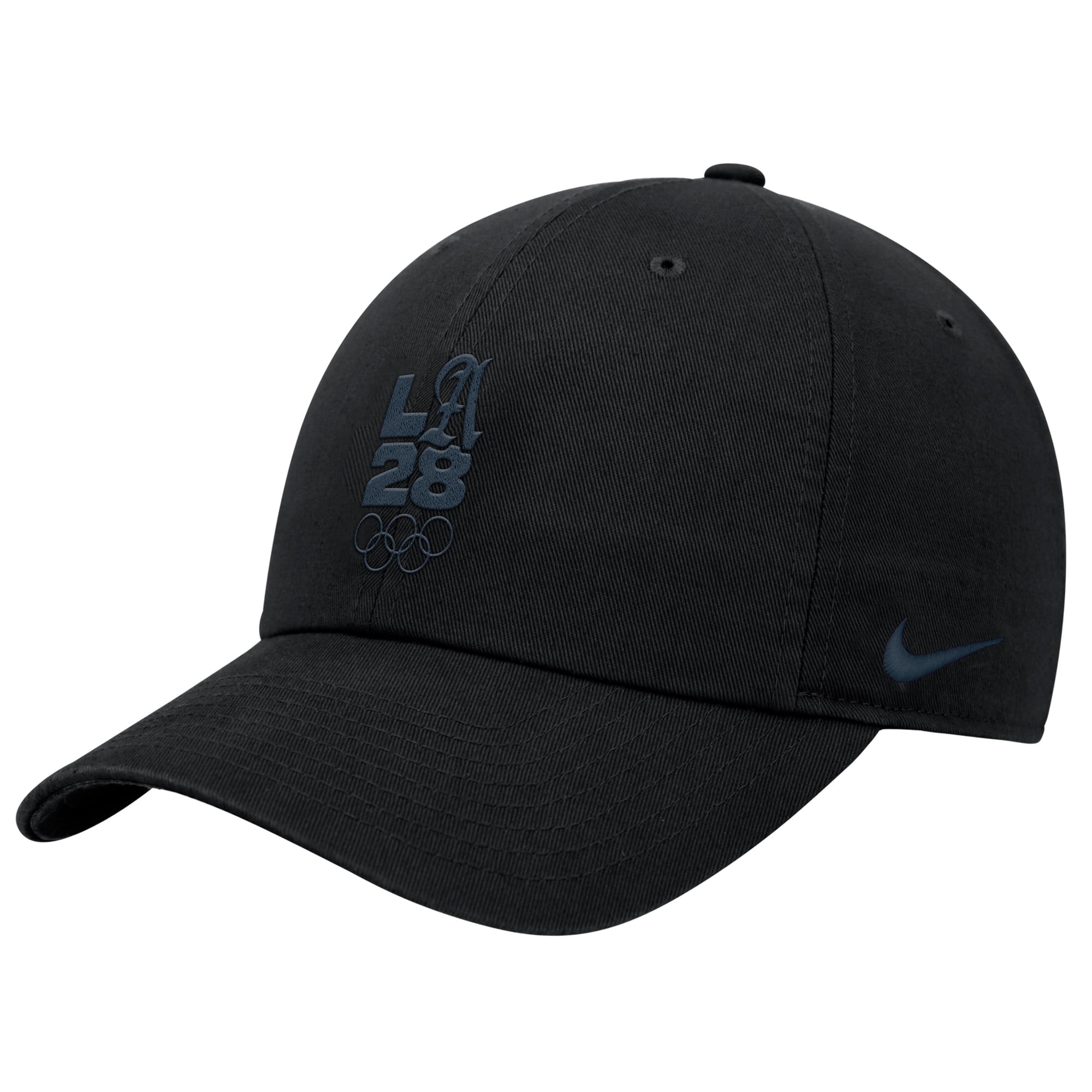 Men's Nike Black LA28 Summer Olympics Script Club Adjustable Hat