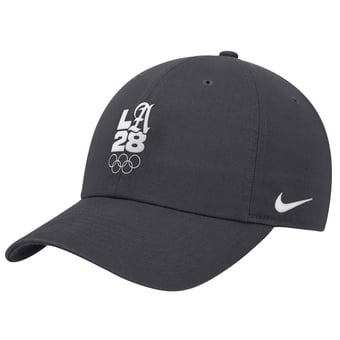 Men's Nike Anthracite LA28 Summer Olympics Script Club Adjustable Hat