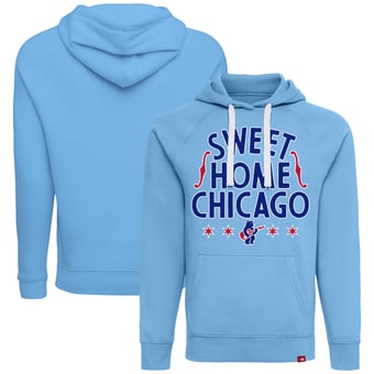 Unisex Sportiqe  Light Blue Chicago Cubs Sweet Home Chicago Olsen Tri-Blend Fleece Hoodie