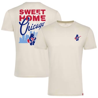 Unisex Sportiqe  Cream Chicago Cubs Sweet Home Chicago Comfy Tri-Blend Jersey T-Shirt
